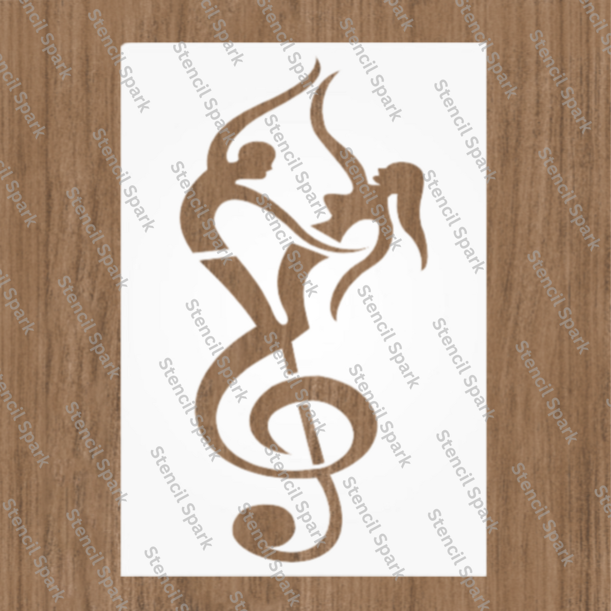 Musical Couples Stencil image 0