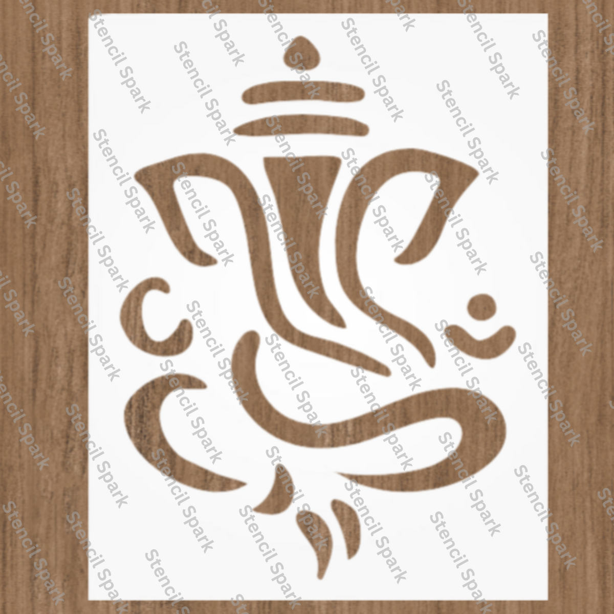 Lord Ganesh Vector Stencil image 0
