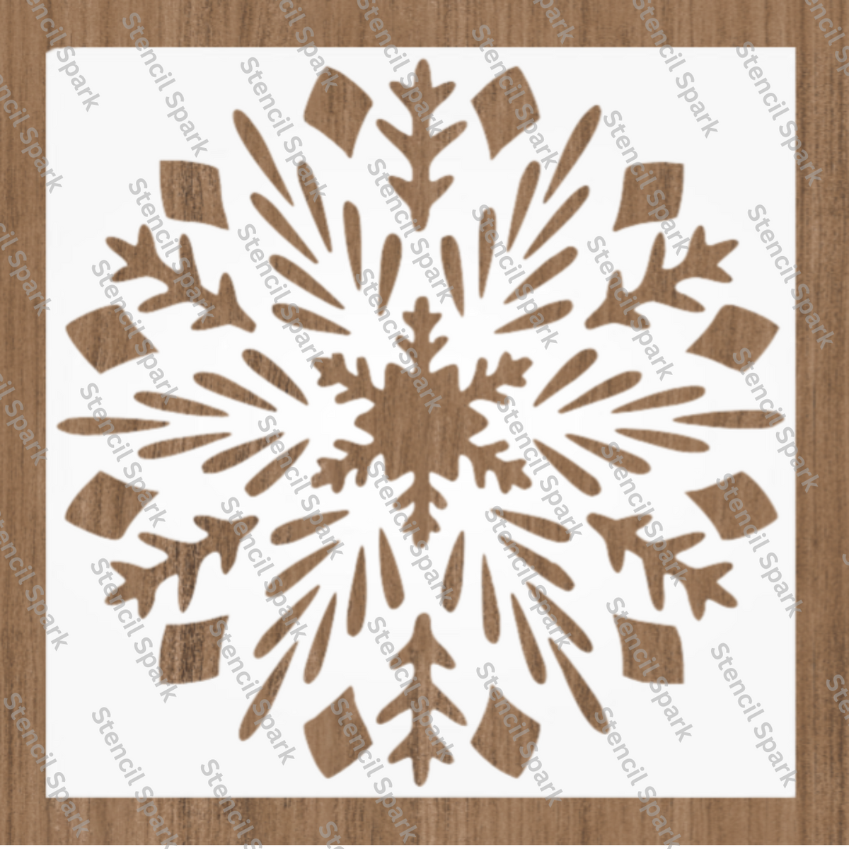 Crystal Christmas Ornament Stencil image 0