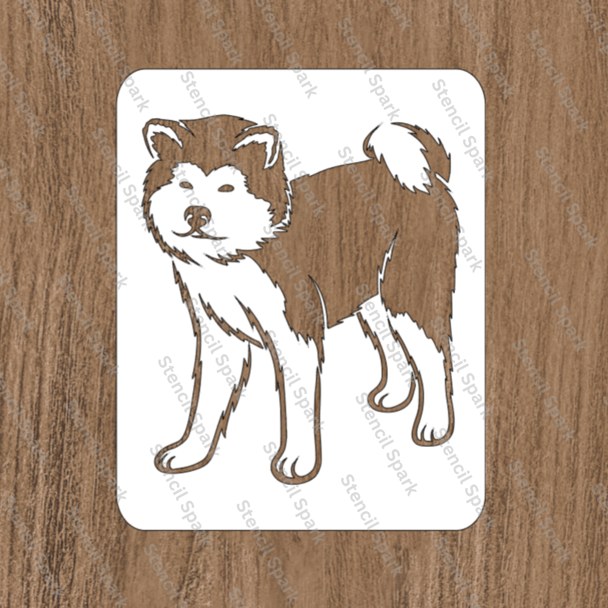 Stencil of Akita image 0