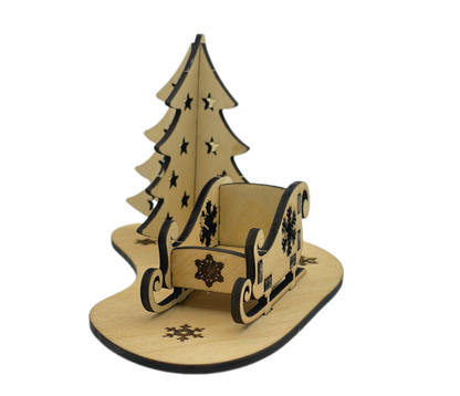 Sleigh Ride and Christmas Tree Ornament image 2