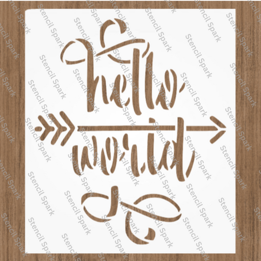 Hello World Stencil image 0