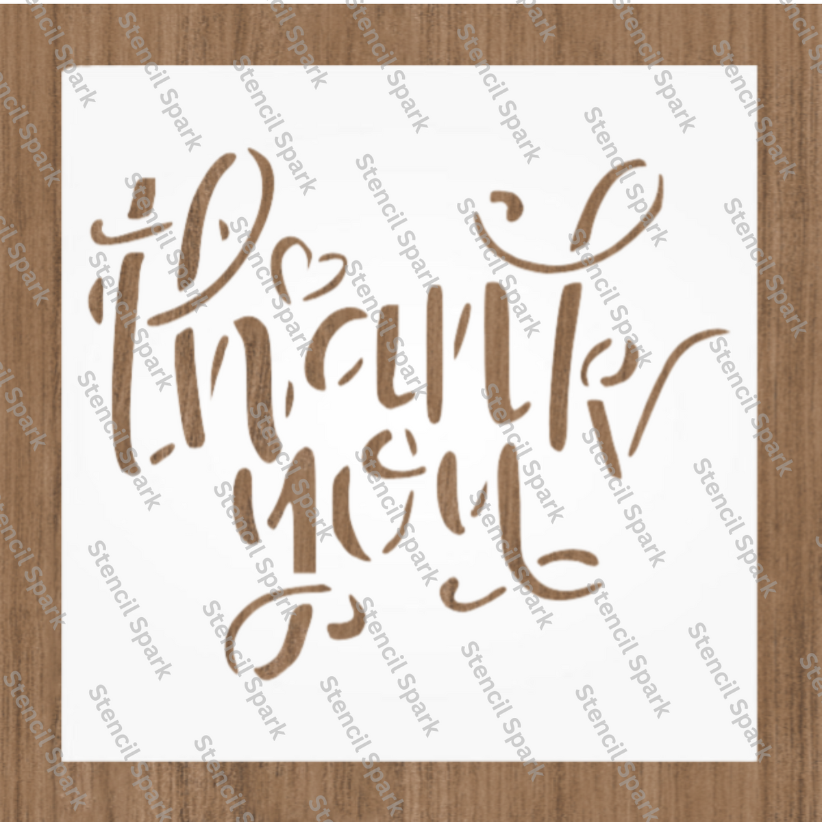 Thank You Stencil image 0