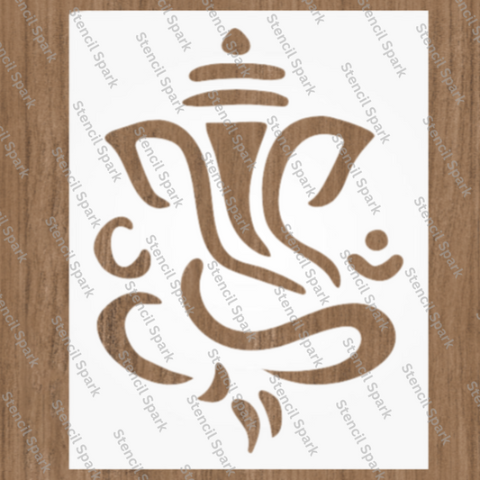 Lord Ganesh Vector Stencil image 0