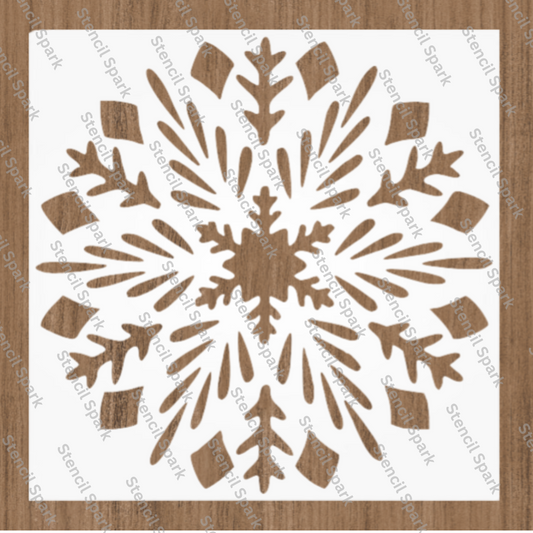 Crystal Christmas Ornament Stencil image 0
