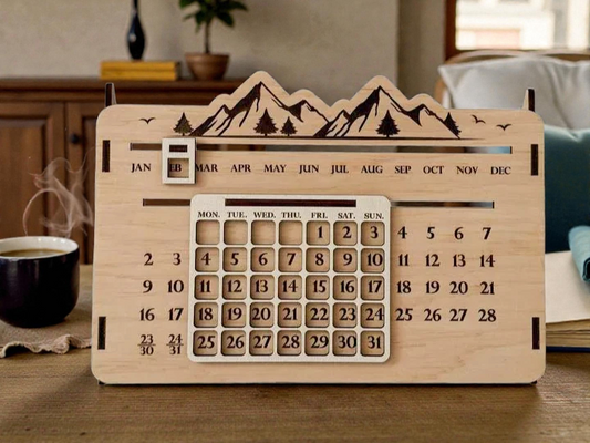 3D Perpetual Mountain Calendar image 0