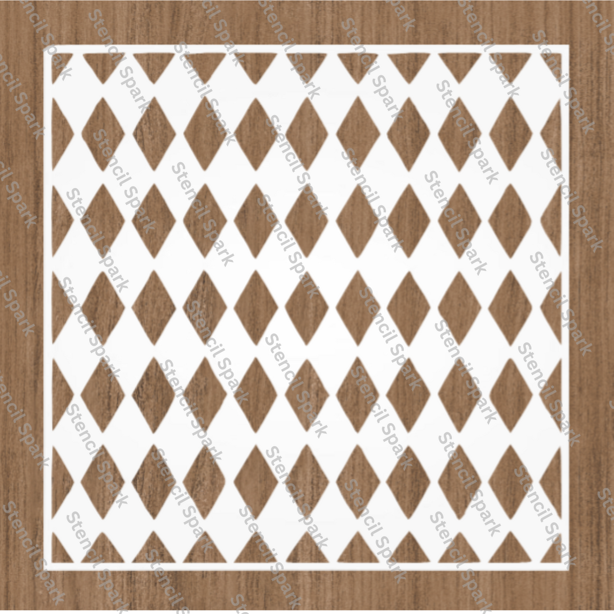 Harlequin Pattern Stencil image 0