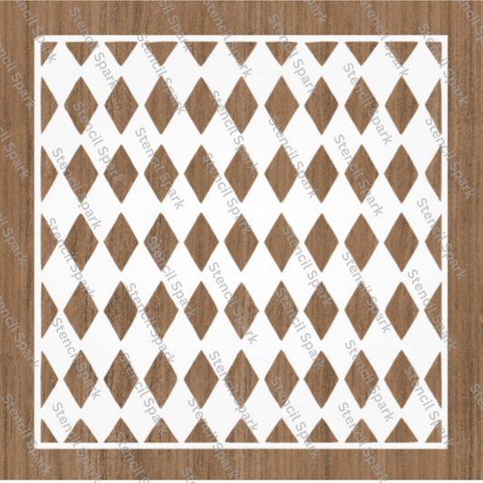 Harlequin Pattern Stencil image 0