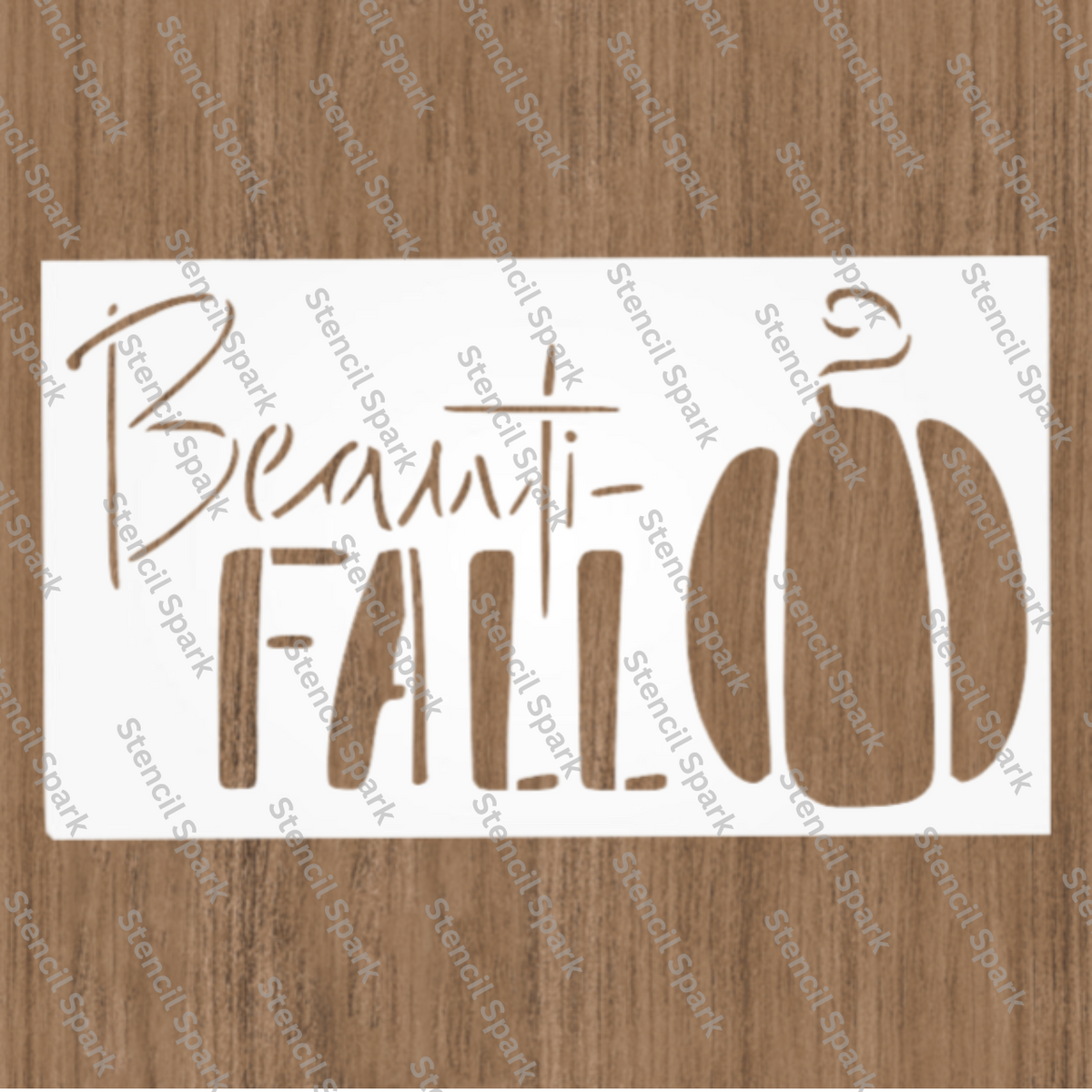 Beauti-Fall Pumpkin Stencil image 0