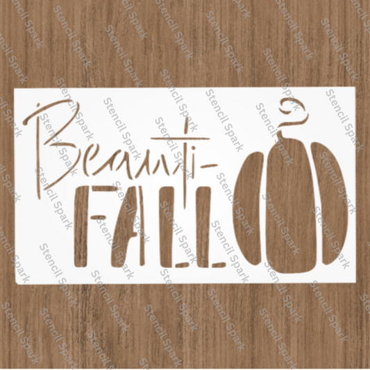 Beauti-Fall Pumpkin Stencil image 0