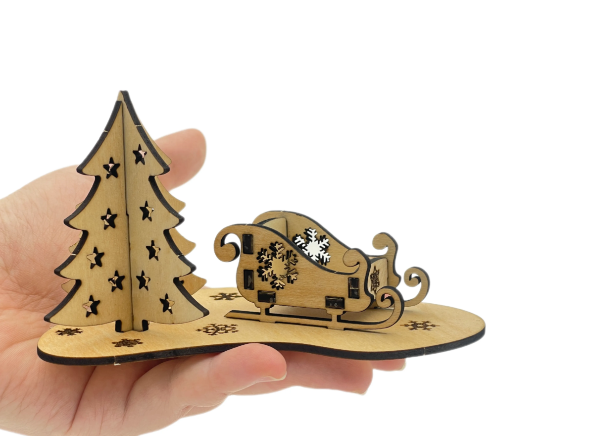 Sleigh Ride and Christmas Tree Ornament image 3