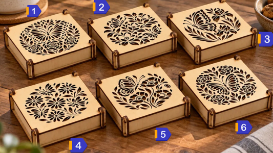 Floral & Butterfly Wooden Gift Boxes – 6 Designs