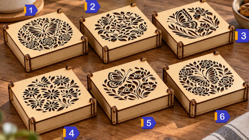 Floral & Butterfly Wooden Gift Boxes – 6 Designs