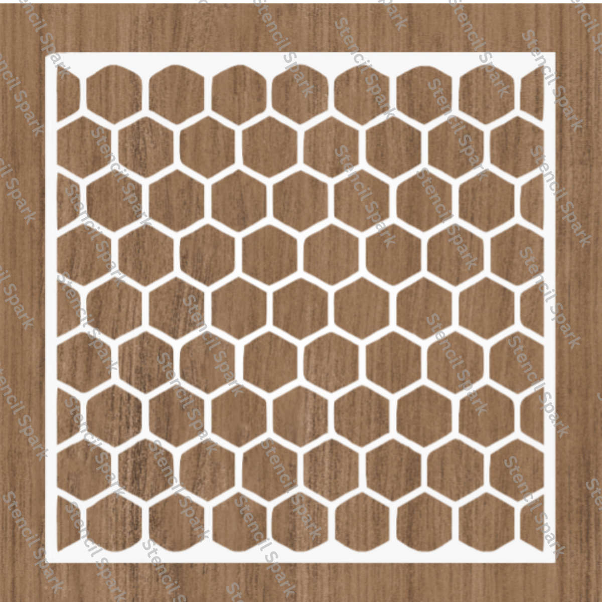 Honeycomb Pattern Stencil image 0