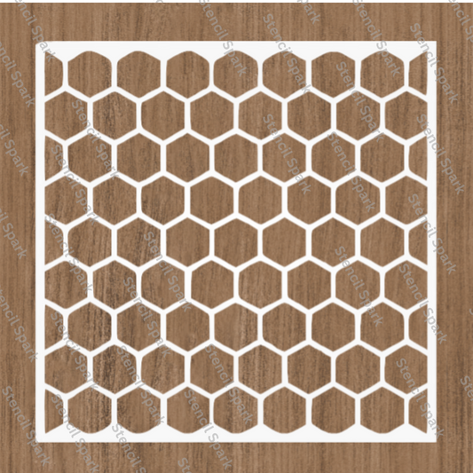 Honeycomb Pattern Stencil image 0