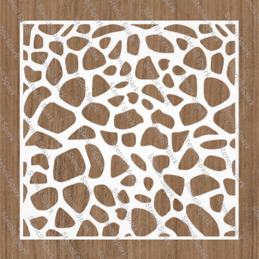 Giraffe Pattern Stencil image 0