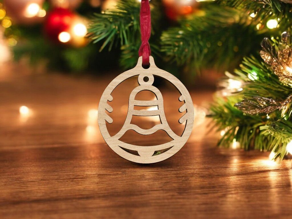 Wooden Christmas Bauble - Single Layered - 2 image
