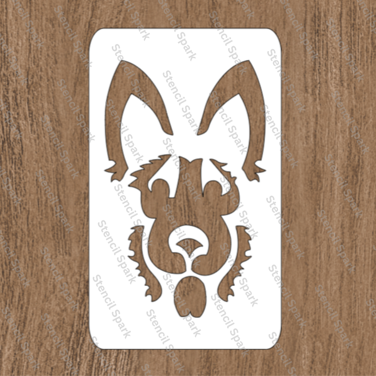 Shepherd Dog Stencil image 0