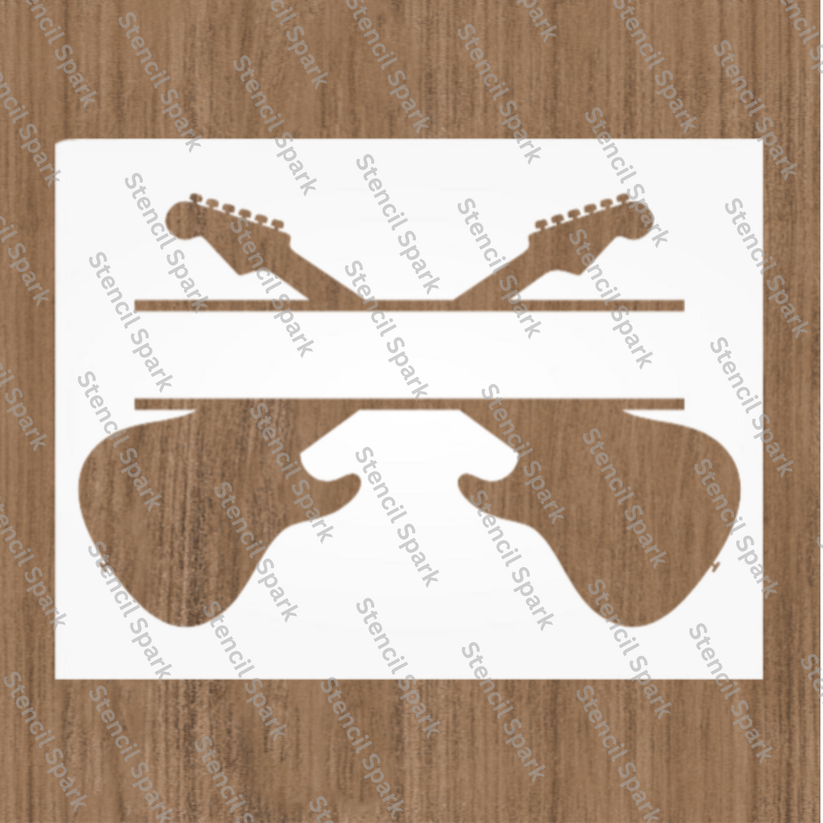 Electric Guitar Stencil image 0