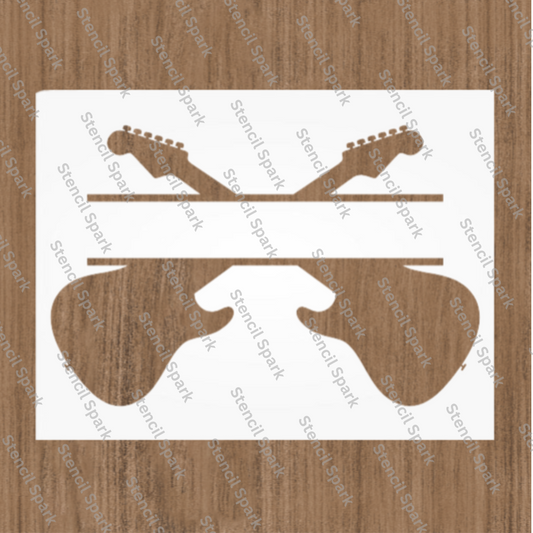 Electric Guitar Stencil image 0