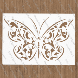 Butterfly Gothic Stencil