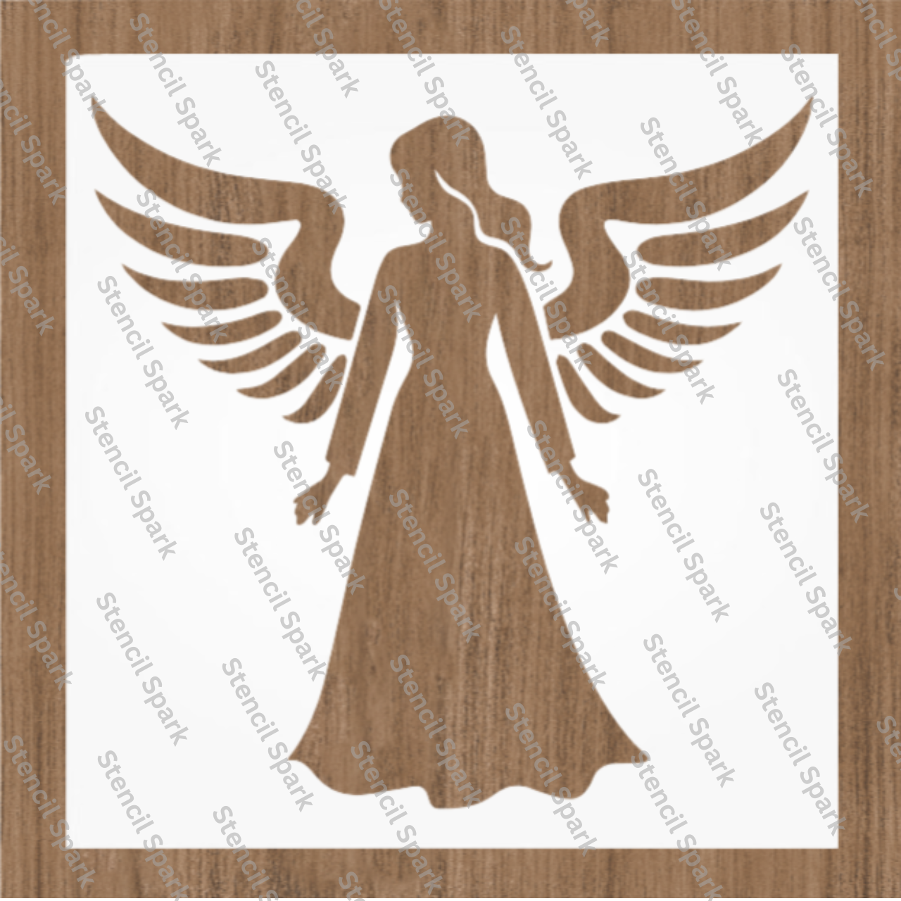 Angel Wings Stencil