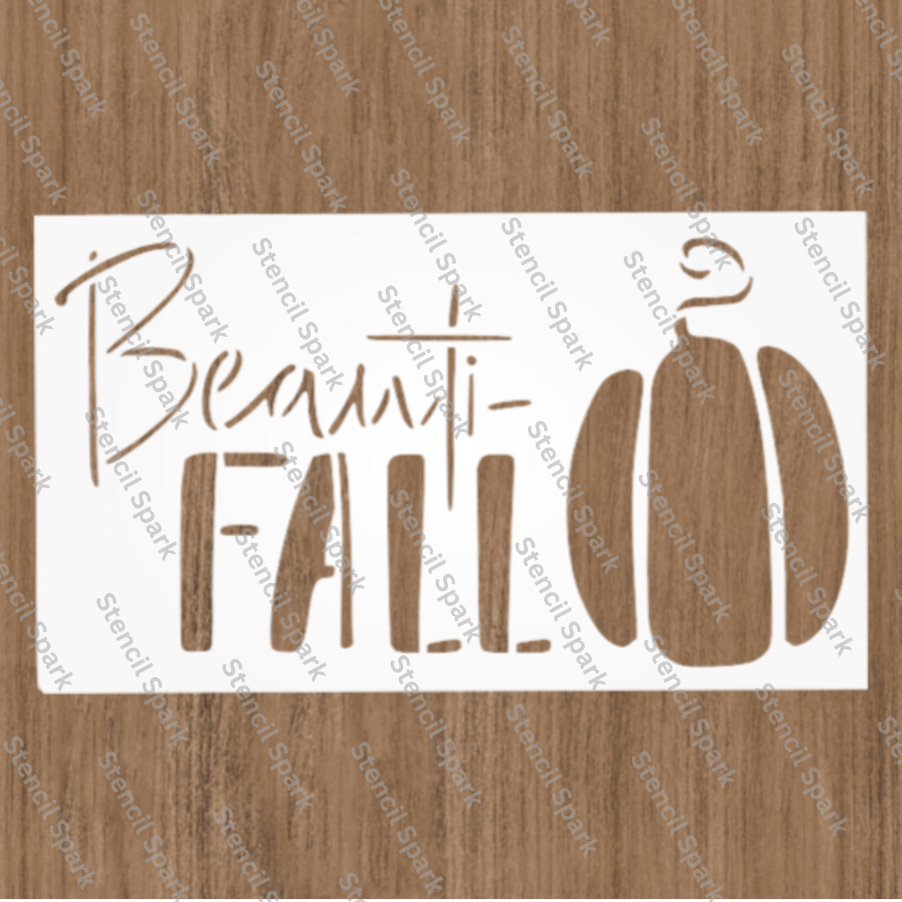 Beauti-Fall Pumpkin Stencil