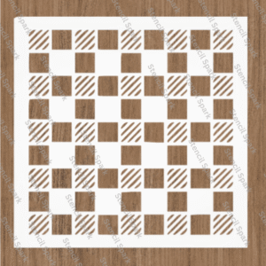 Buffalo Check Pattern Stencil