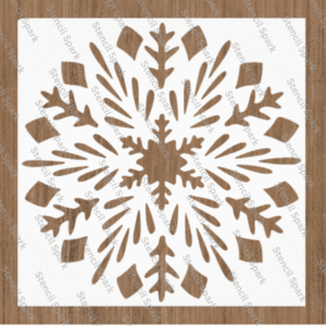 Crystal Christmas Ornament Stencil