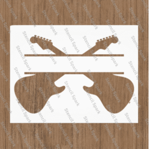 Electric Guitar Stencil