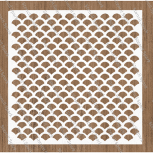 Fish Scale Stencil