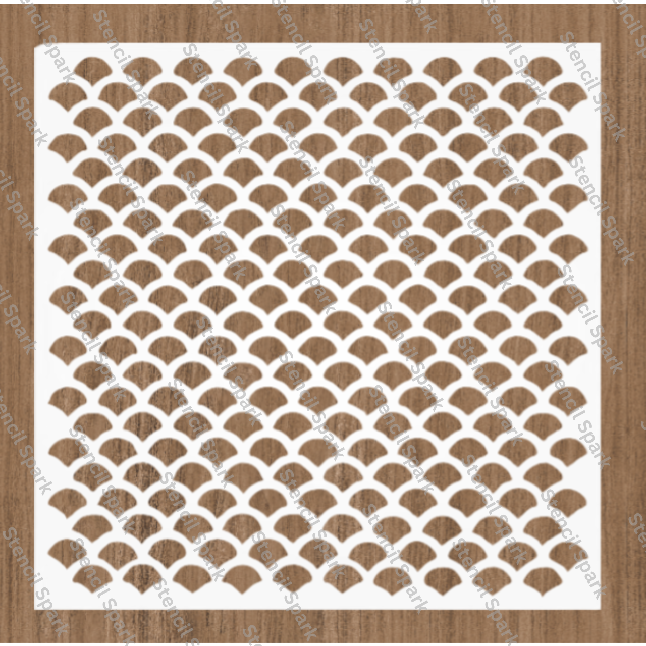 Fish Scale Stencil