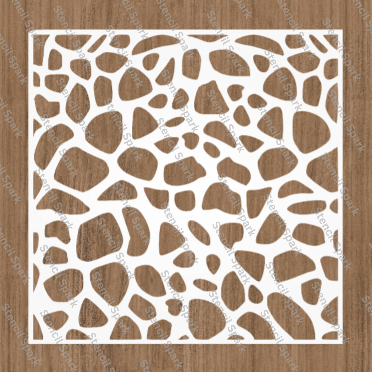 Giraffe Pattern Stencil