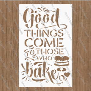 Good Things Baking Cooking Kitchen Stencil
