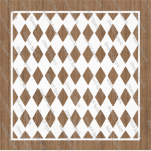 Harlequin Pattern Stencil