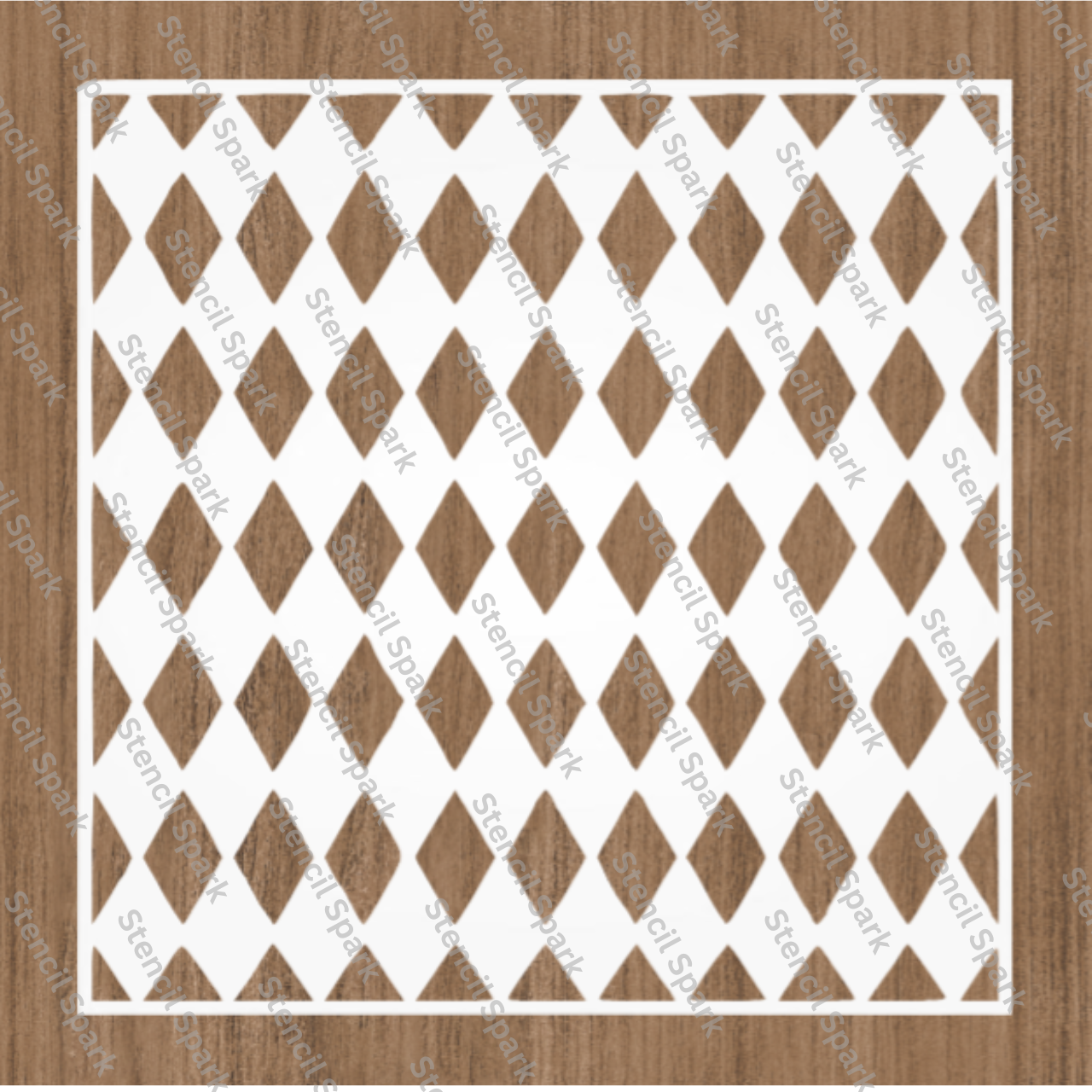 Harlequin Pattern Stencil