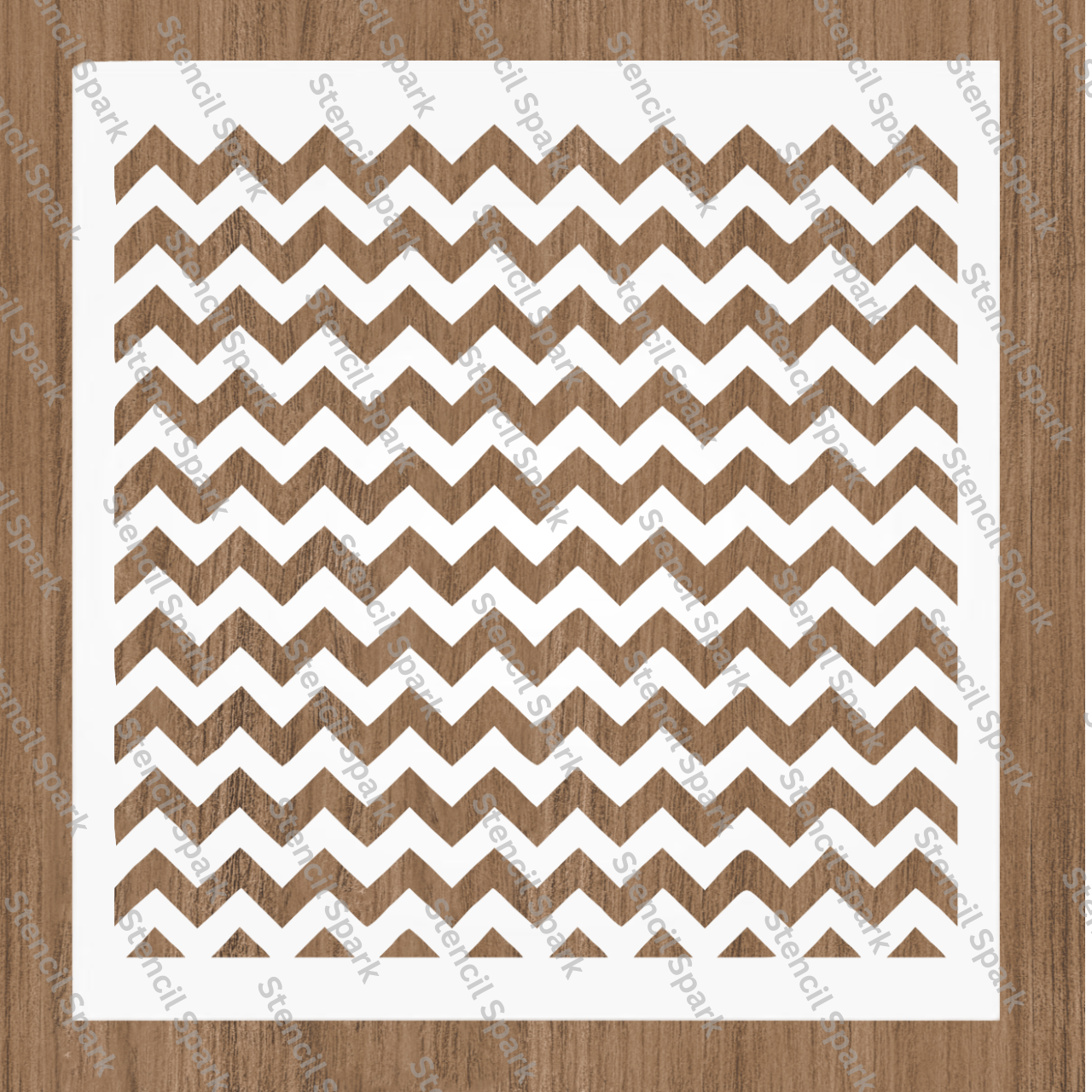 Chevron Pattern Stencil
