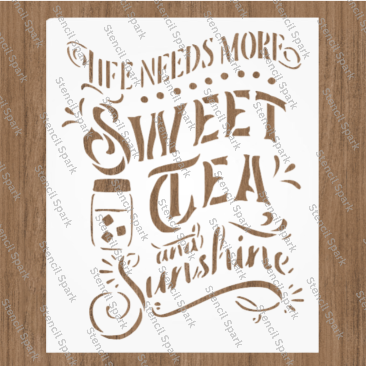 Sweet Tea Stencil