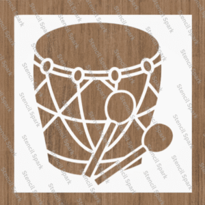Tambora Drum Stencil
