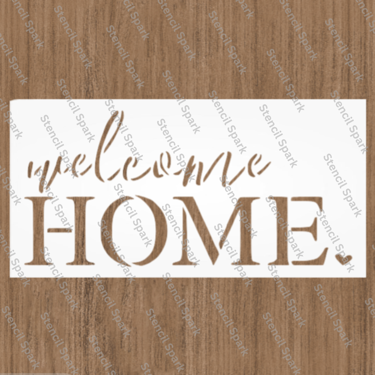 Welcome Home Stencil