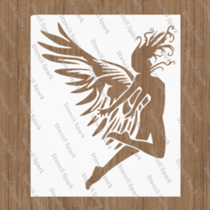 Woman with free will Stencil