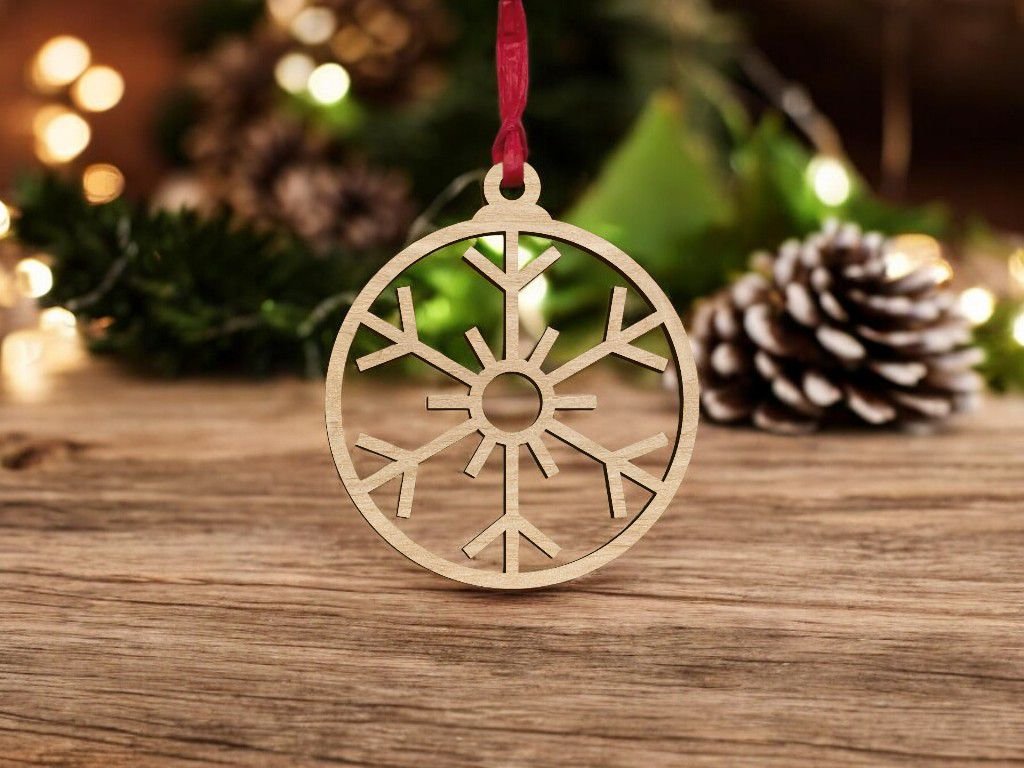 Wooden Christmas Bauble - Single Layered - Image 4
