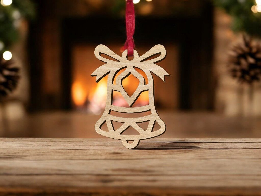Wooden Christmas Bauble - Single Layered
