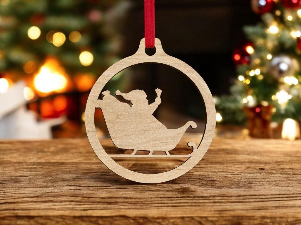 Wooden Christmas Bauble - Single Layered - Image 10