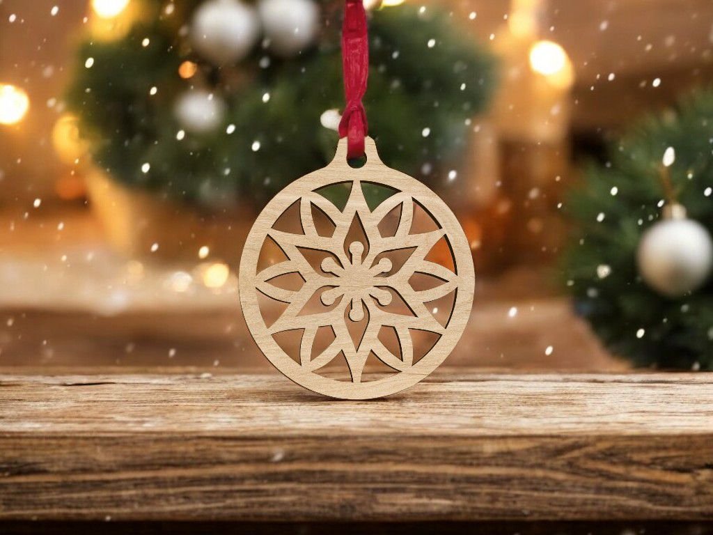 Wooden Christmas Bauble - Single Layered - Image 11