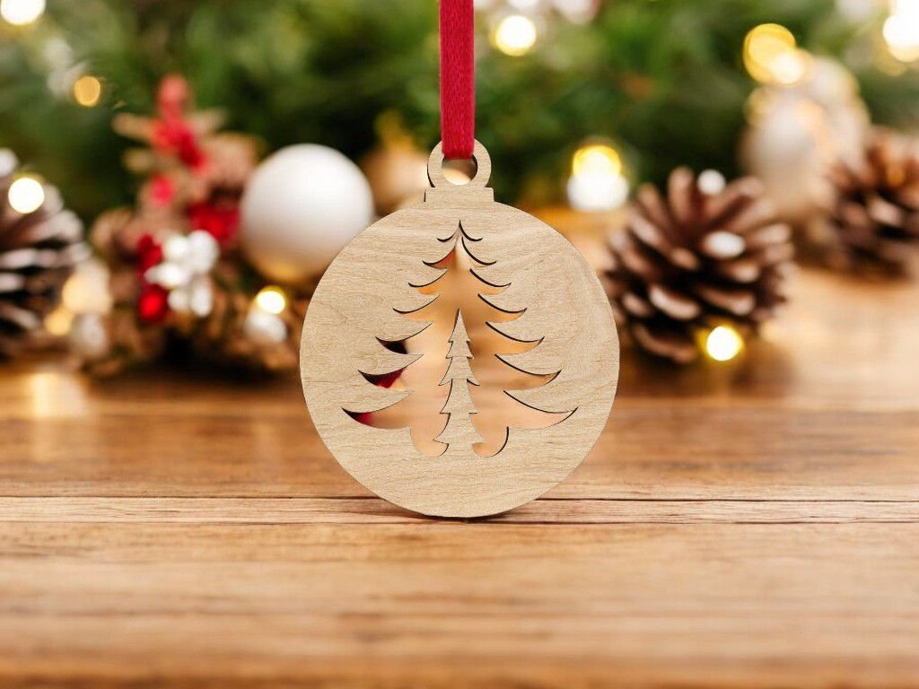 Wooden Christmas Bauble - Single Layered - Image 13