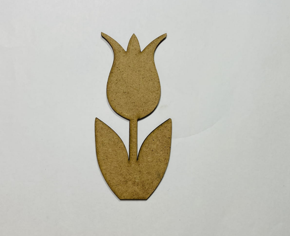 Tulip Wood Cutout