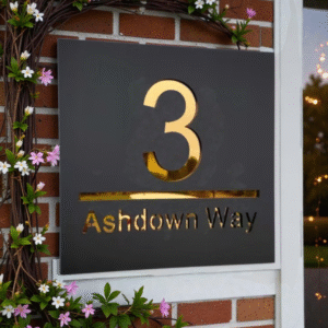 Custom Acrylic Address plate with Number