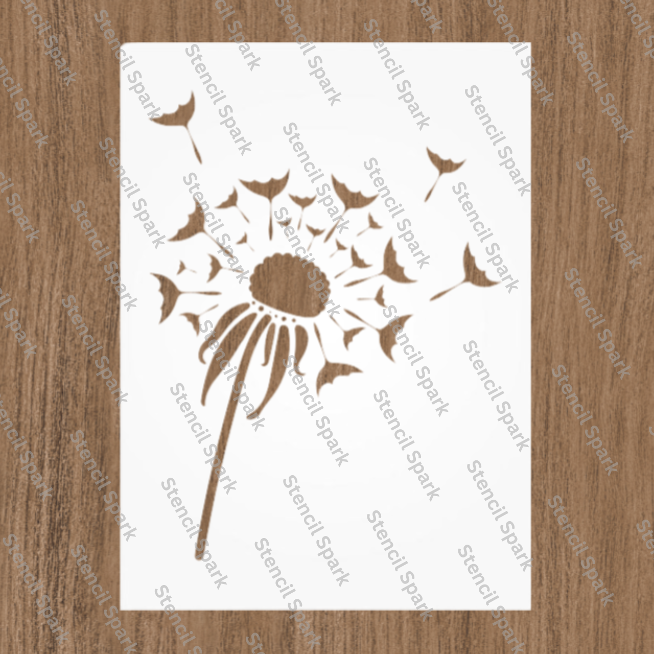 Dandelion Stencil
