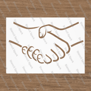 Stencil of Handshake